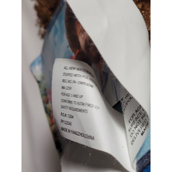 Bob Ross With Paint Brush And Pallette Fiesta Plush 6.5" Stuffed Animal - Picture 10 of 16